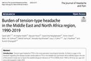 .Burden of tension-type headache in the Middle East and North Africa region, 1990-2019
